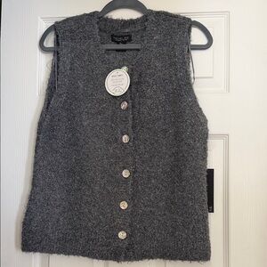 Rachel Zoe Charcoal Textured Vest